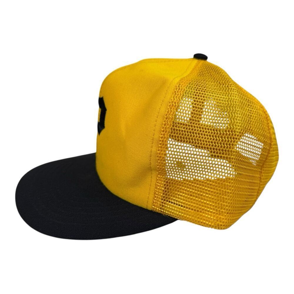 Vintage 80’s 90’s Pittsburgh Pirates Snapback Trucker Hat Cap MLB U.I.I. Yellow - Picture 4 of 11